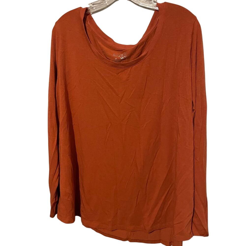 Terra Sky burnt orange women’s 2X long sleeve Tee